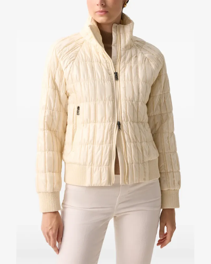 Bogner Gesteppte Jacke mit gesmoktem Detail - Nude Nude