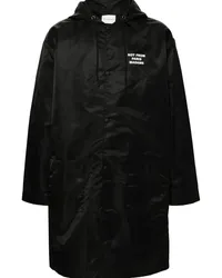 Drôle de Monsieur Parka mit Druckknöpfen Schwarz