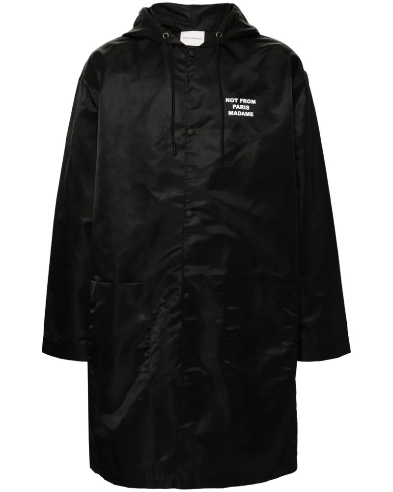 Drôle de Monsieur Parka mit Druckknöpfen - Schwarz Schwarz