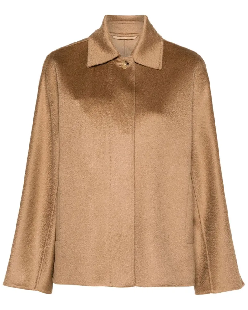 Max Mara Jacke aus gebürstetem Kaschmir - Nude Nude
