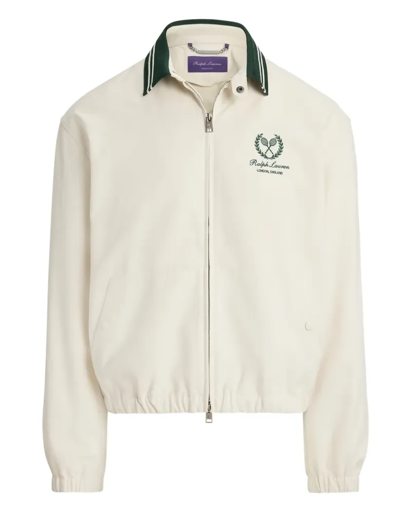 Ralph Lauren Bomberjacke mit Logo-Stickerei - Weiß Weiß