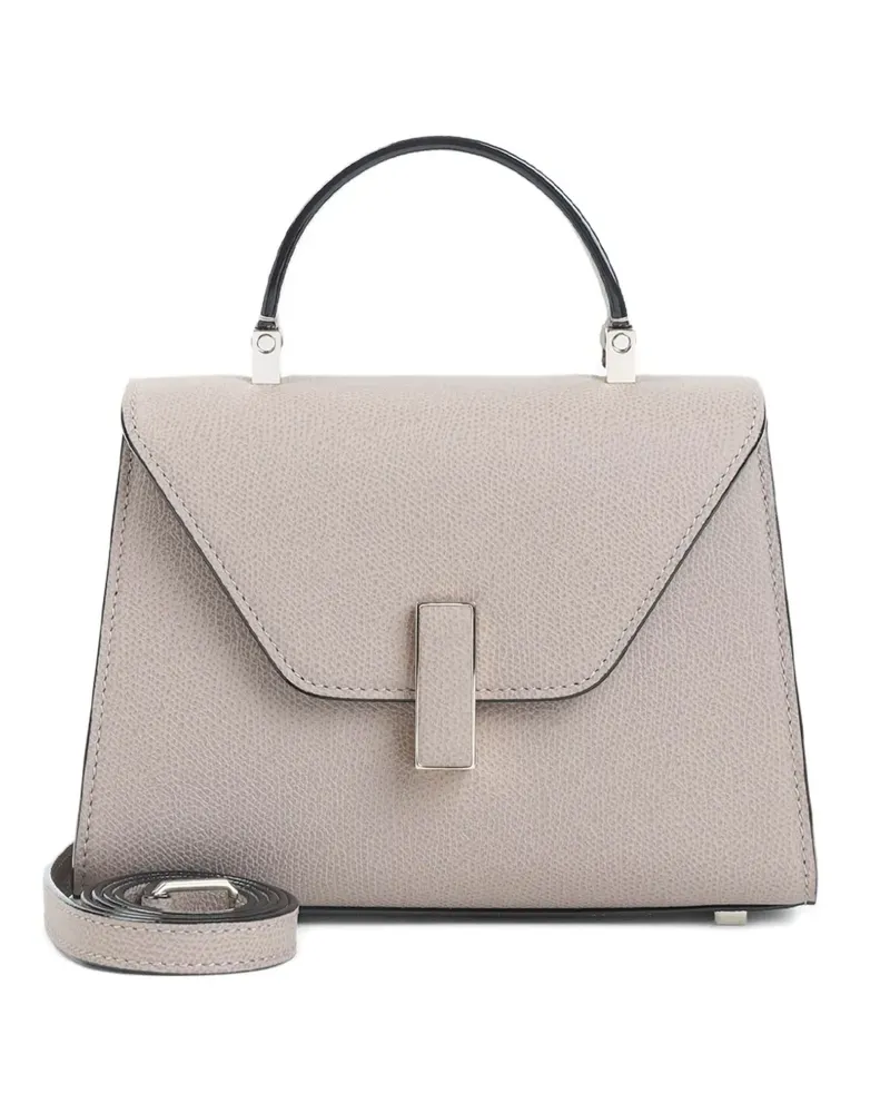 Valextra Strukturierte Handtasche mit Klappe - Nude Nude