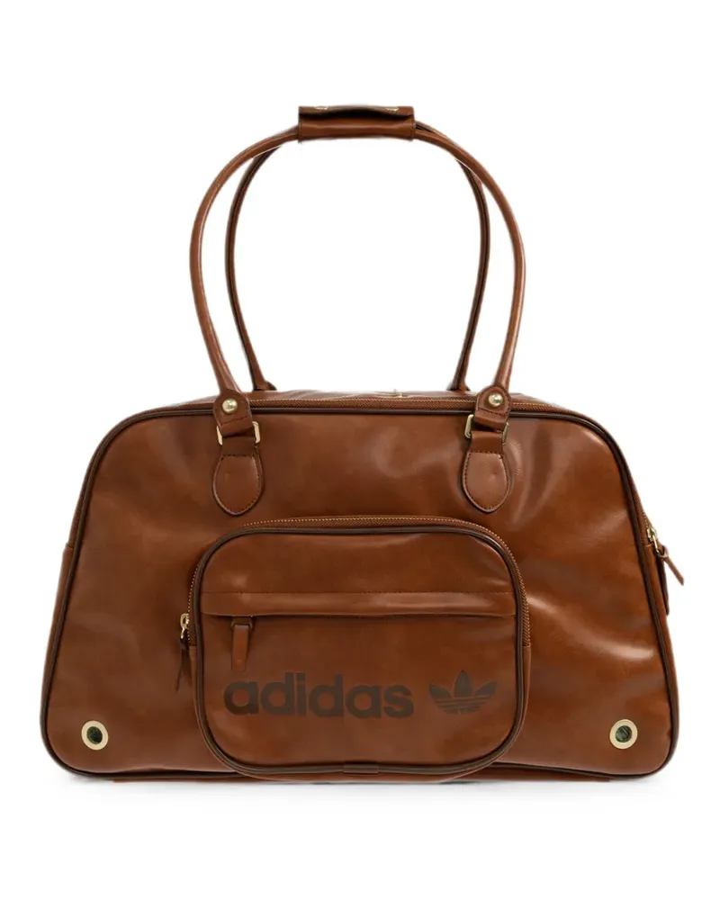 adidas logo-print pet shoulder bag carrier - Braun Braun