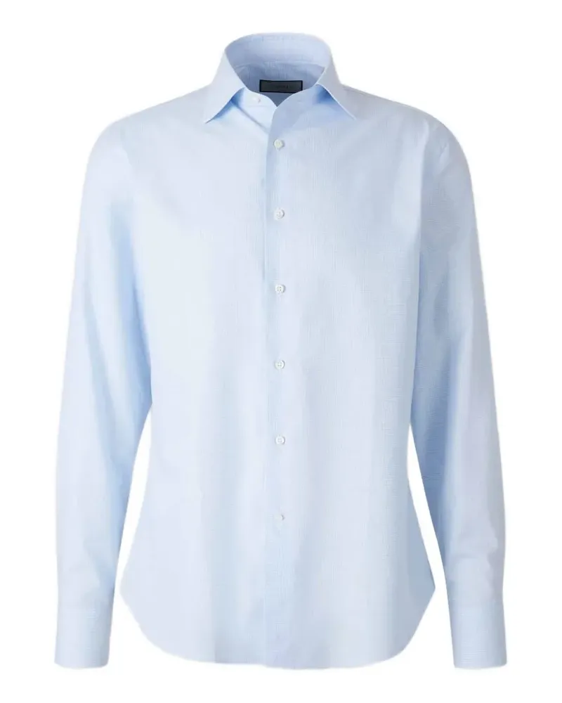 Canali Hemd mit Mikro-Muster - Blau Blau