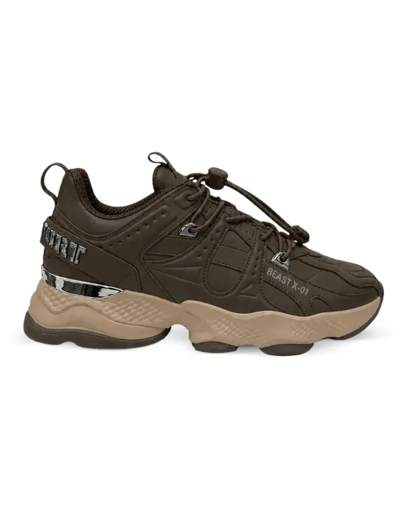 Philipp Plein Runner Beast X-01 Sneakers - Braun Braun