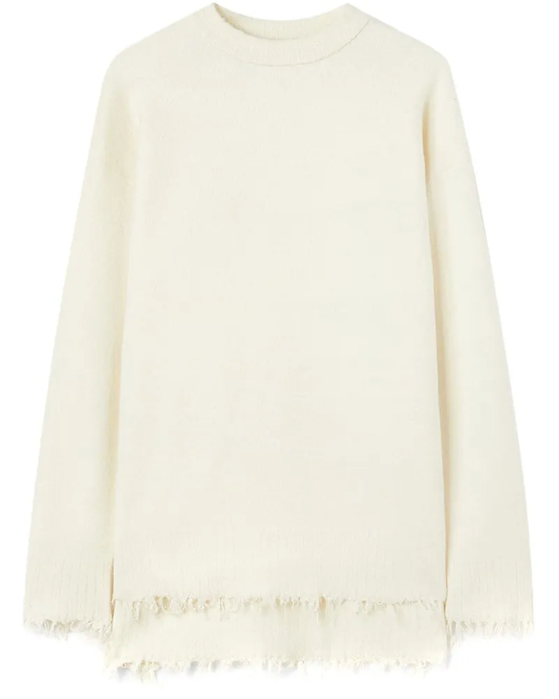 Jil Sander Pullover mit Rundhalsausschnitt - Weiß Weiß