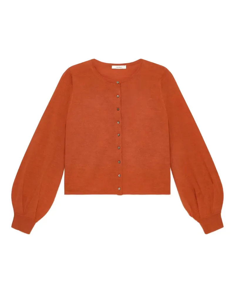 Maliparmi puff-sleeve cardigan - Orange Orange
