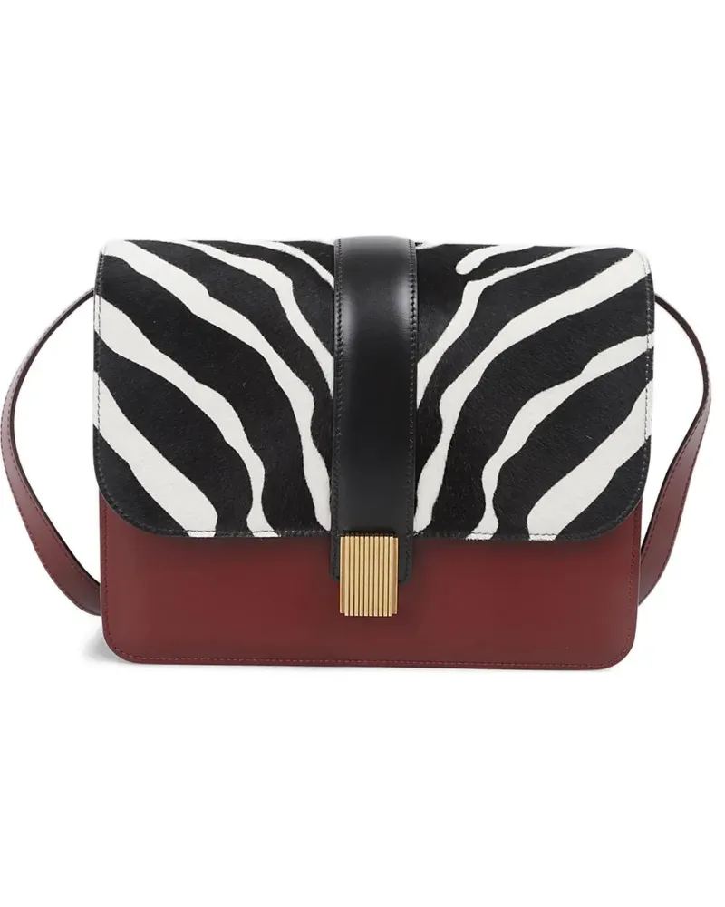 KHAITE Blake zebra-pattern shoulder bag - Rot Rot