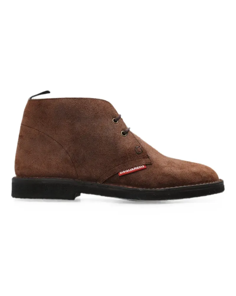 Dsquared2 suede ankle boots - Braun Braun