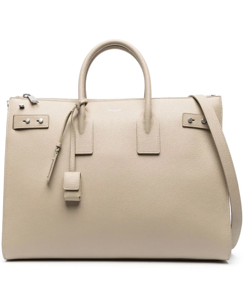 Saint Laurent Große Sac de Jour Handtasche - Nude Nude