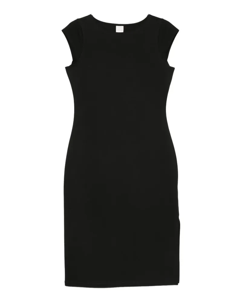 Calvin Klein cap-sleeve midi dress - Schwarz Schwarz