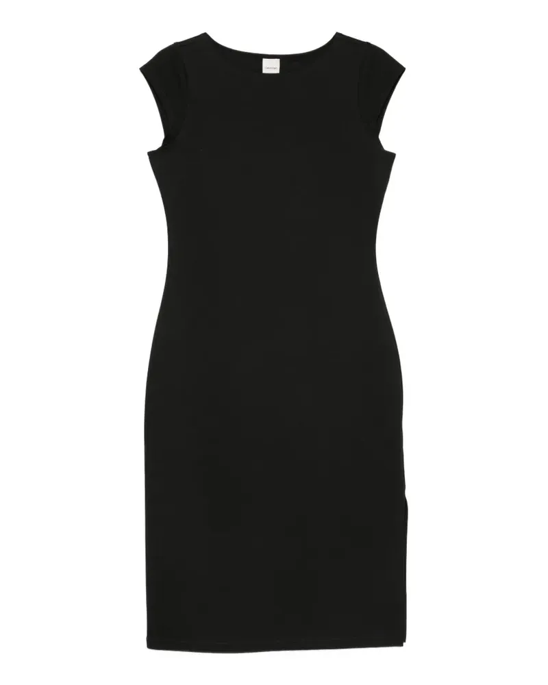 Calvin Klein cap-sleeve midi dress - Schwarz Schwarz