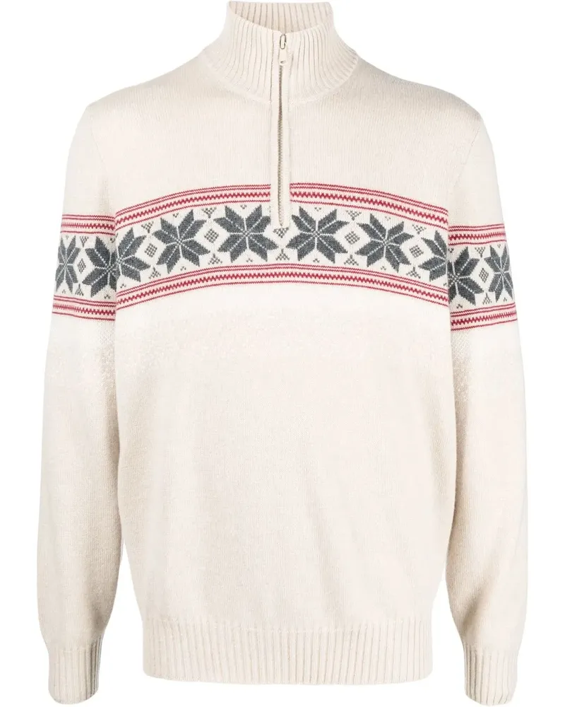 Brunello Cucinelli Rollkragenpullover aus Kaschmir - Nude Nude