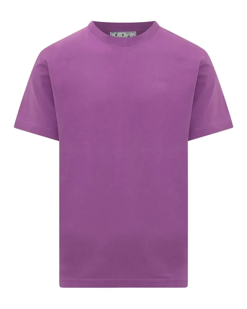 OFF-WHITE T-Shirt mit Logo-Print - Violett Violett
