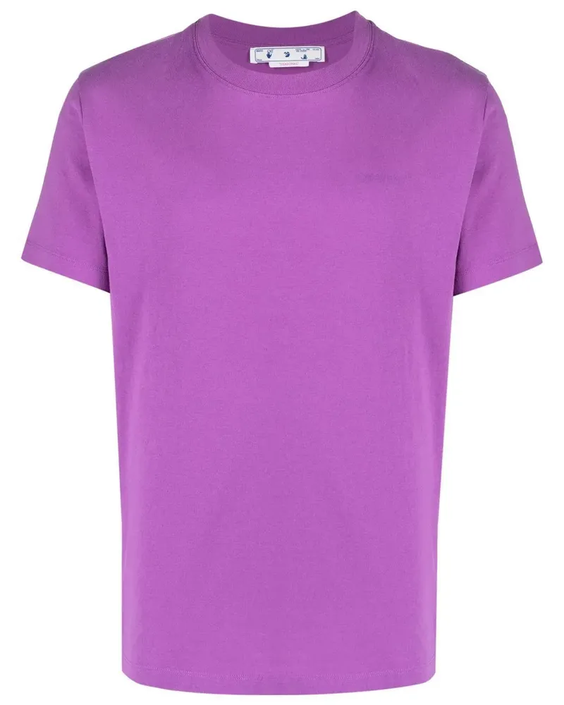 OFF-WHITE T-Shirt mit Logo-Print - Violett Violett