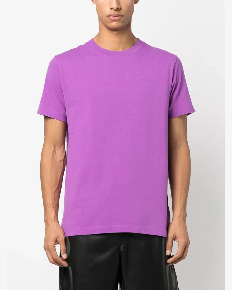 OFF-WHITE T-Shirt mit Logo-Print - Violett Violett
