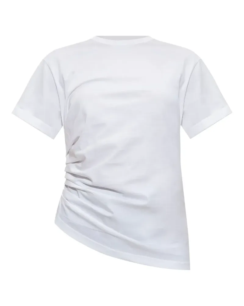 Victoria Beckham Gerafftes T-Shirt - Weiß Weiß