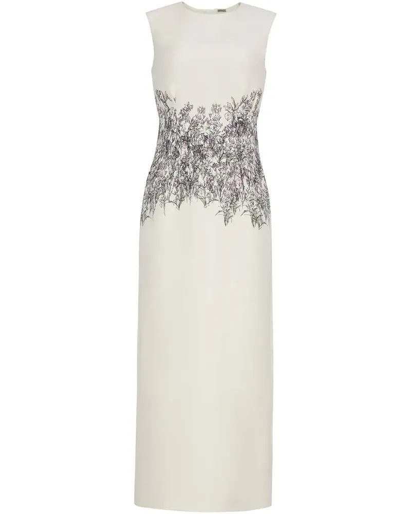 Adam Lippes Ophelia Midikleid - Weiß Weiß