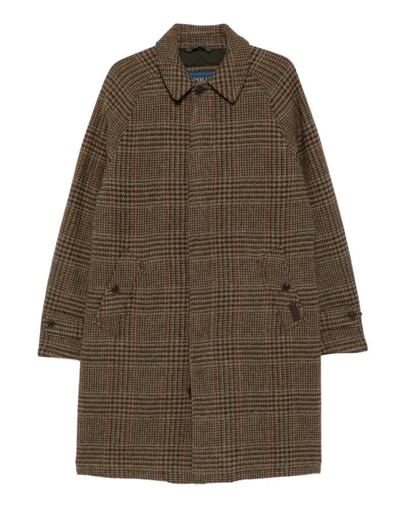 Ralph Lauren check-pattern wool coat - Braun Braun