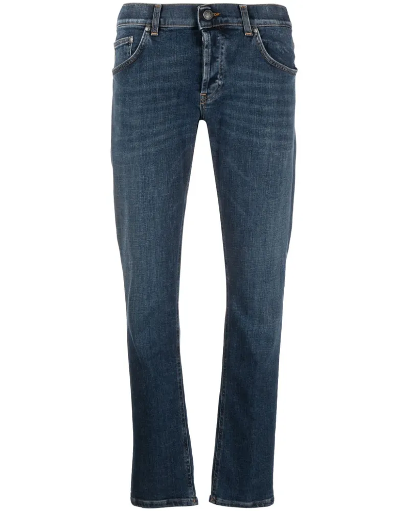 Dondup Tief sitzende Straight-Leg-Jeans - Blau Blau