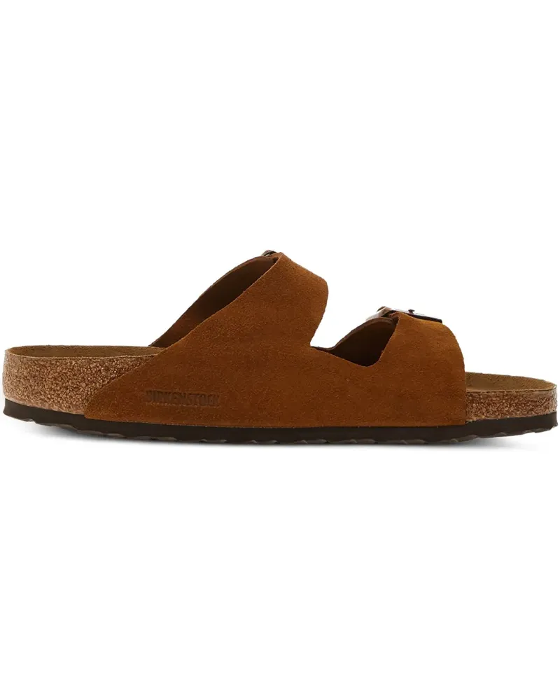 Birkenstock Arizona Pantoletten aus Wildleder - Braun Braun