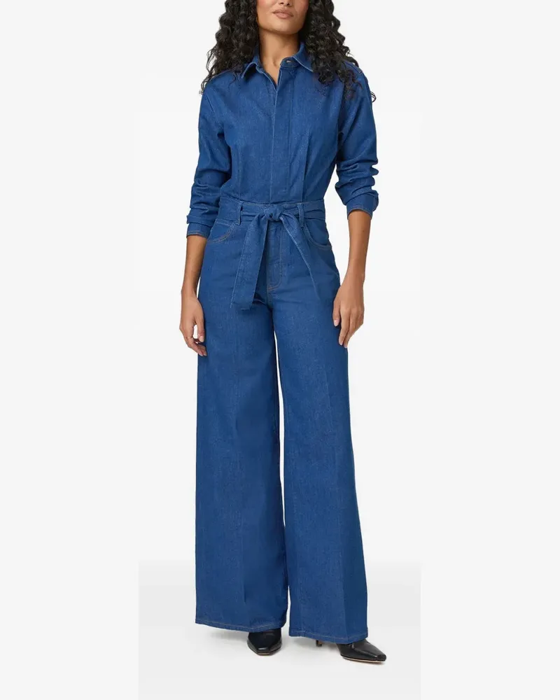 Paige Jumpsuit mit Gürtel - Blau Blau