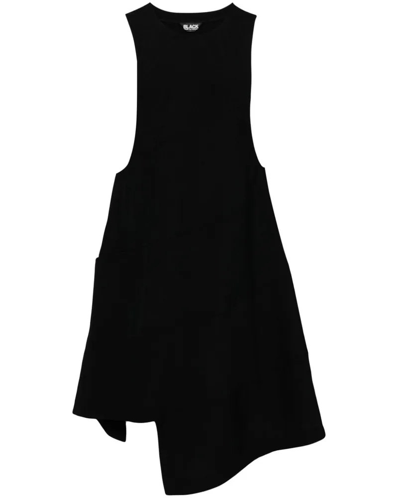 Comme des Garçons Asymmetrisches Kleid - Schwarz Schwarz