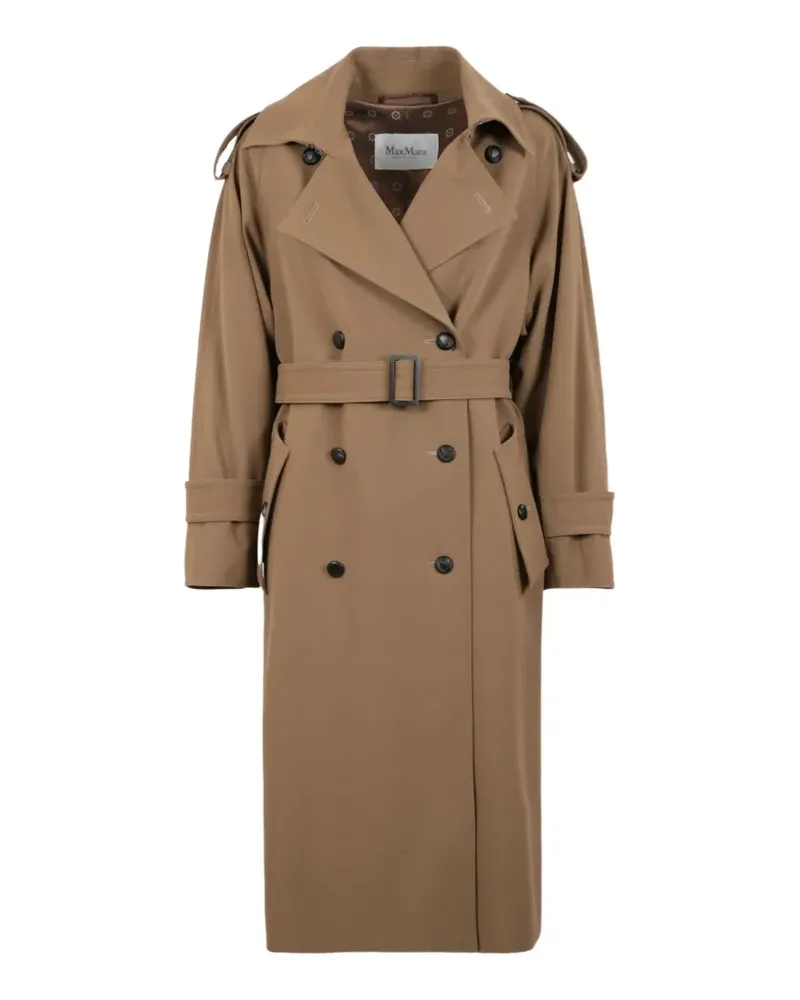 Max Mara double-breasted trench coat - Nude Nude