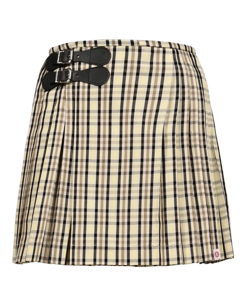 Charles Jeffrey Loverboy Karierter A-Linien-Rock - Gelb Gelb