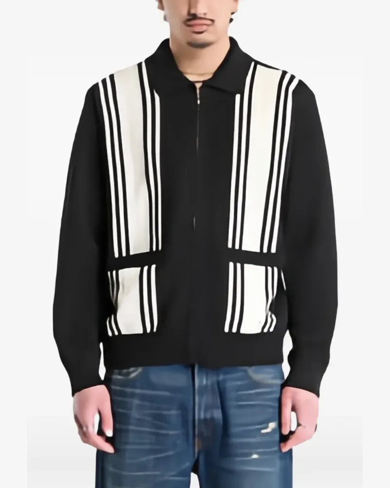 Obey Matt zip-up cardiagn - Schwarz Schwarz