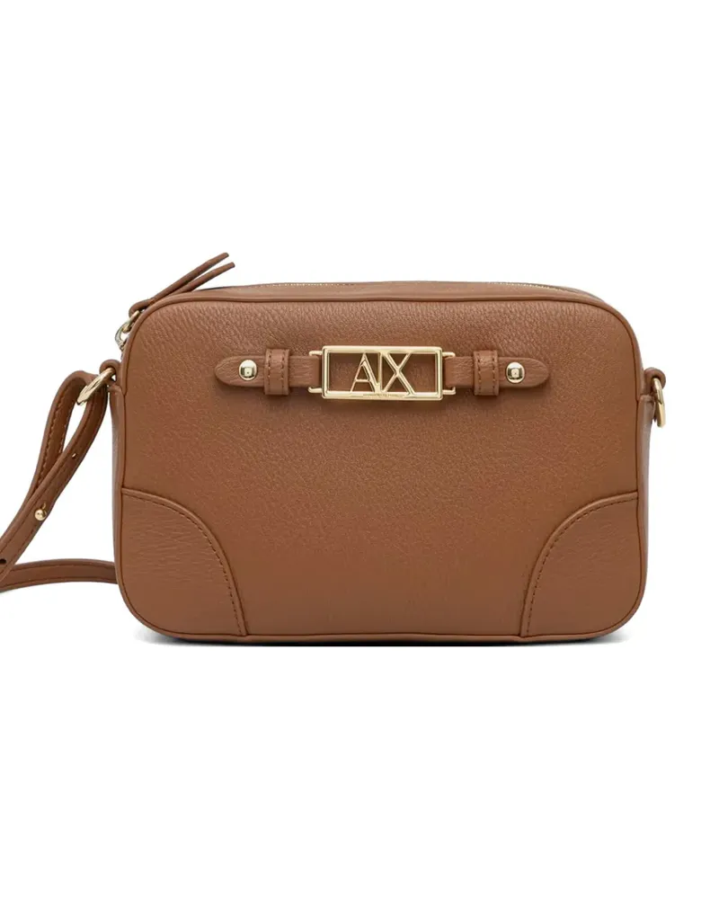 Armani Exchange logo-plaque cross body bag - Braun Braun