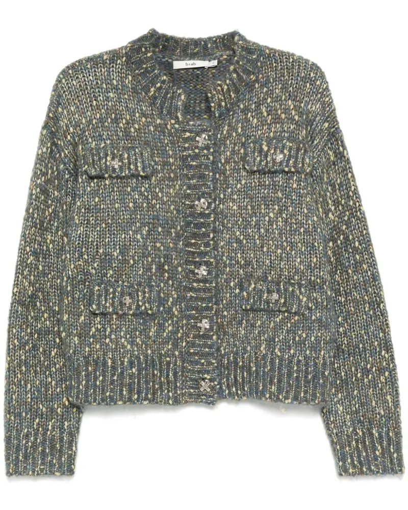 b+ab Gestrickter Cardigan - Blau Blau
