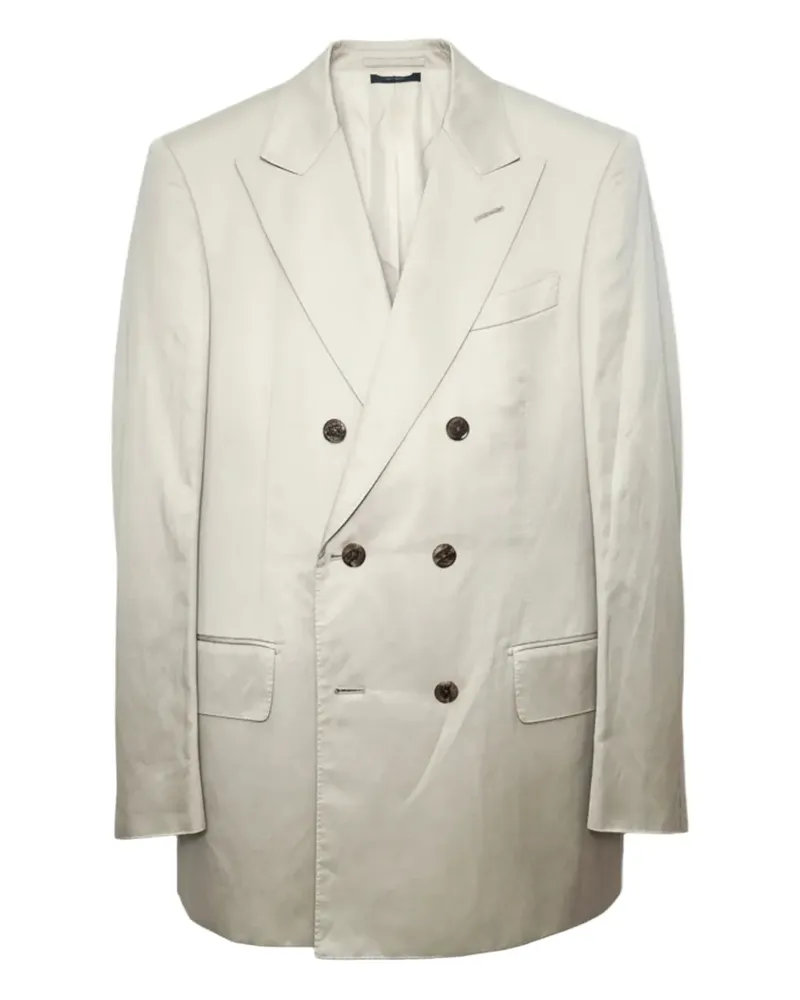 Tom Ford Doppelreihige Atticus Smoking-Jacke - Nude Nude