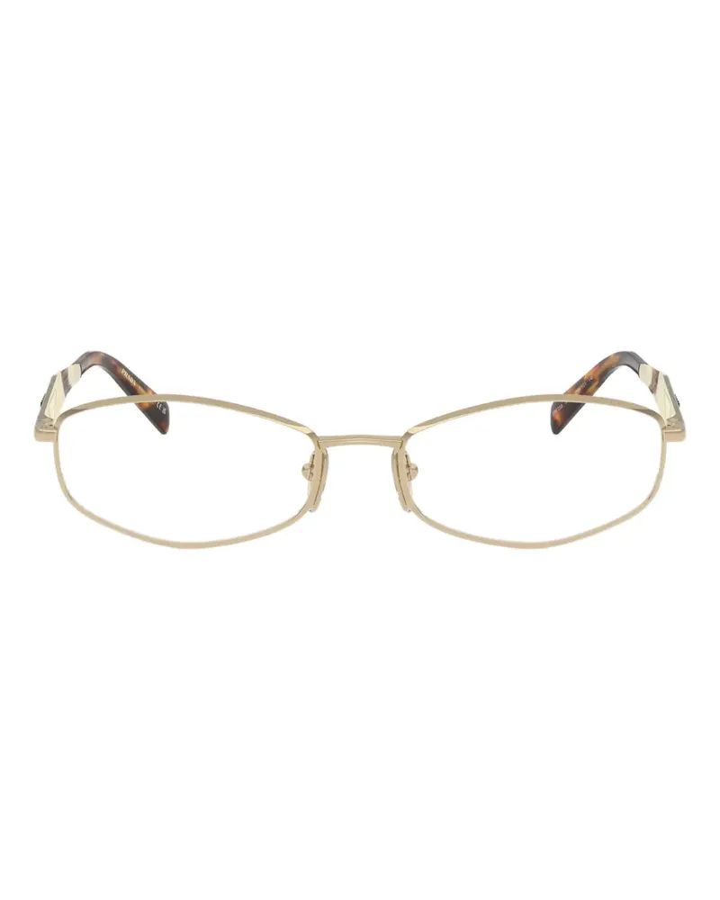 Prada Brille mit geometrischem Gestell - Gold Gold