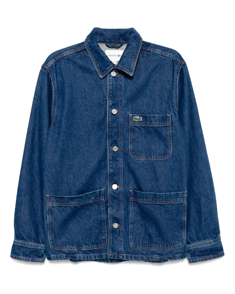 Lacoste Hemdjacke aus Denim - Blau Blau