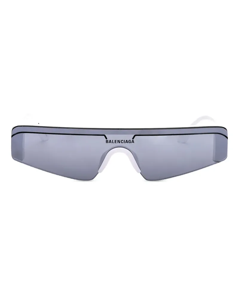 Balenciaga Ski Sonnenbrille - Weiß Weiß