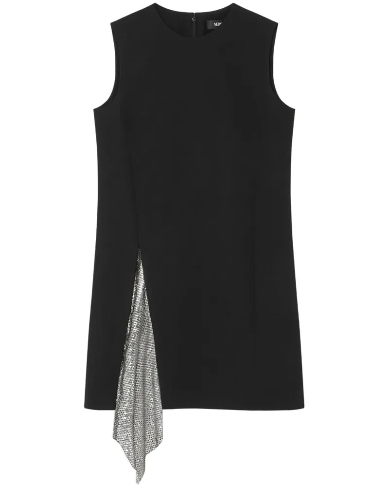 Versace Minikleid mit Mesh-Einsatz - Schwarz Schwarz
