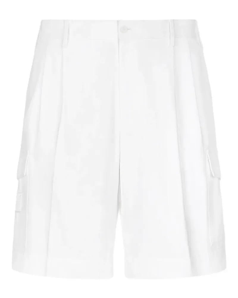 Dolce & Gabbana Shorts mit Logo-Applikation - Weiß Weiß