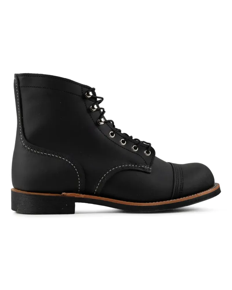 Red Wing Shoes Iron Ranger Combat Boots aus Leder - Schwarz Schwarz