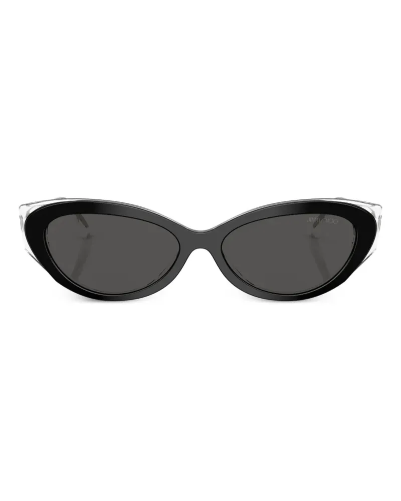 Jimmy Choo Sonnenbrille mit Cat-Eye-Gestell - Schwarz Schwarz