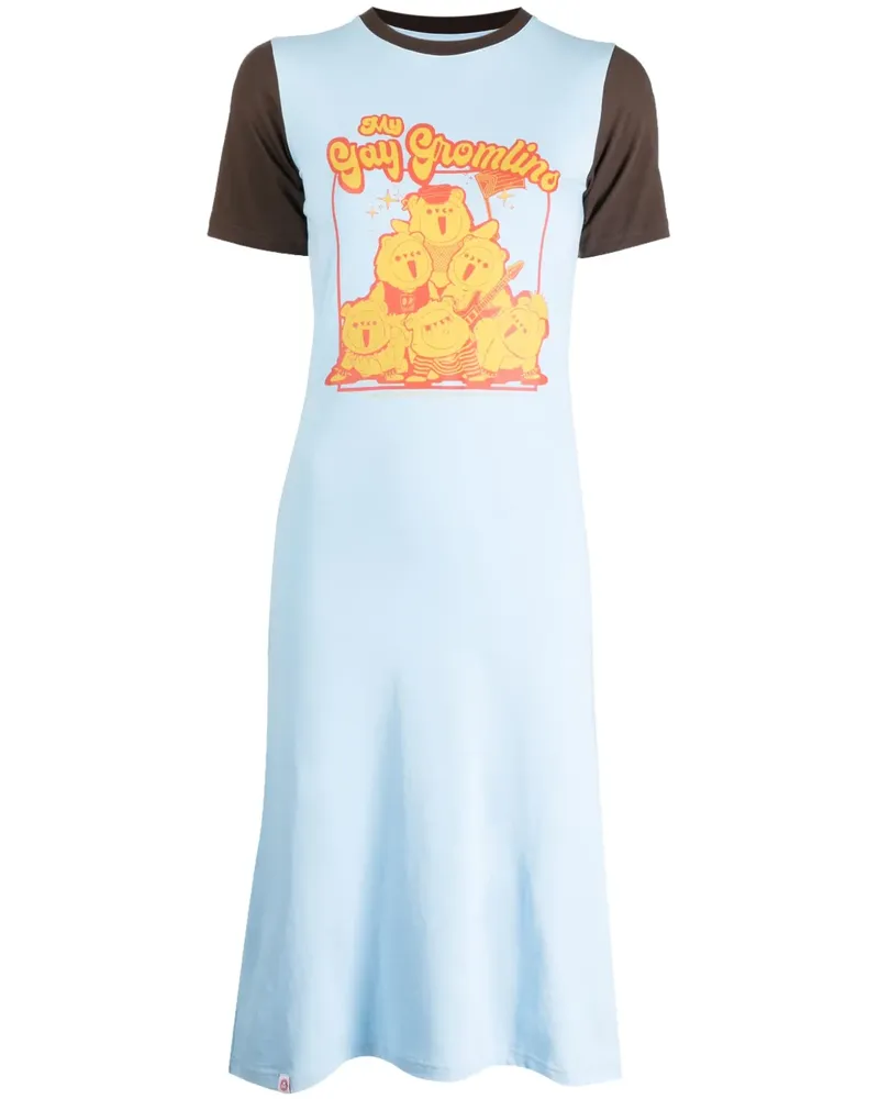 Charles Jeffrey Loverboy Kleid mit Print - Blau Blau