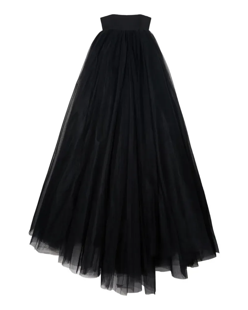 OFF-WHITE Trägerloses Tüllkleid - Schwarz Schwarz