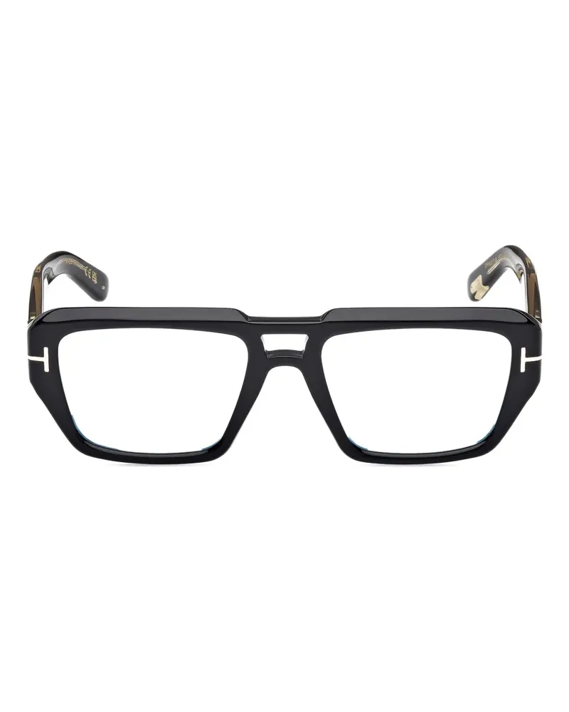 Tom Ford Brille mit eckigem Gestell - Schwarz Schwarz