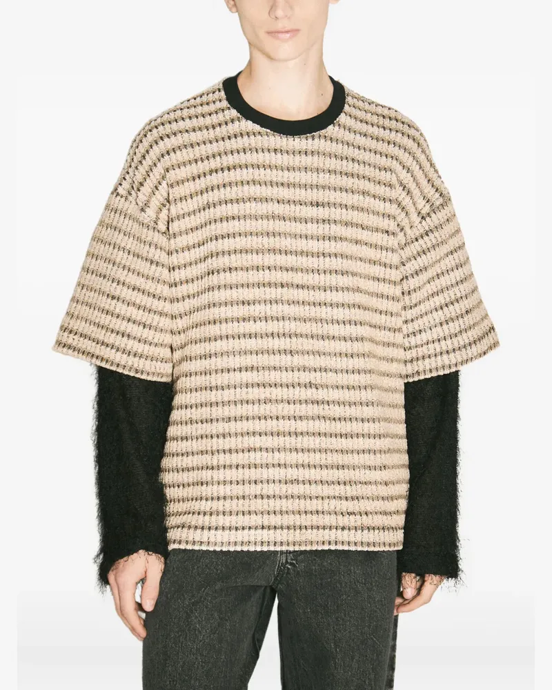 Song For The Mute Pullover im Layering-Look - Nude Nude