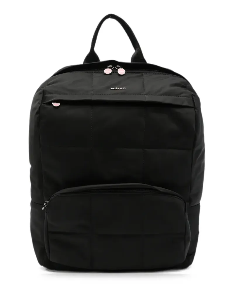 Kiton quilted backpack - Schwarz Schwarz