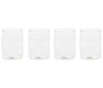 Set aus vier asymmetrischen Gläsern - Nude