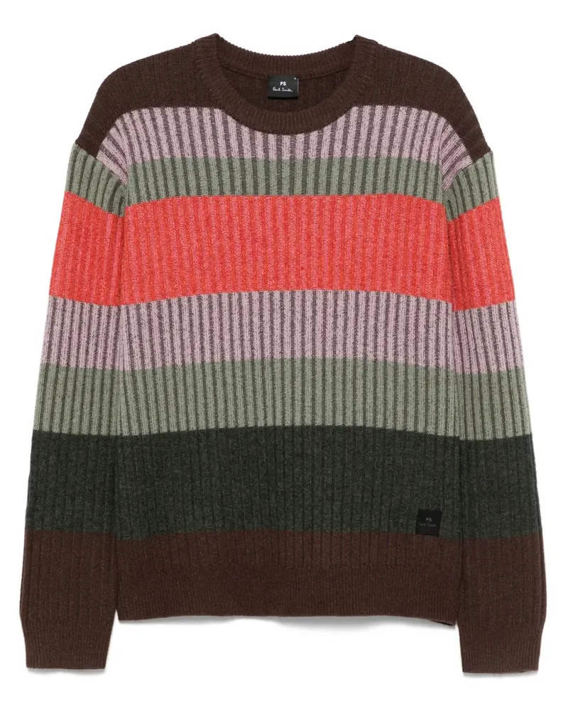 Paul Smith Gestreifter Pullover - Grün Grün