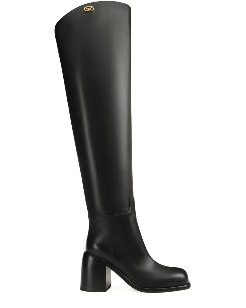Sergio Rossi Avenue block-heel boots - Schwarz Schwarz