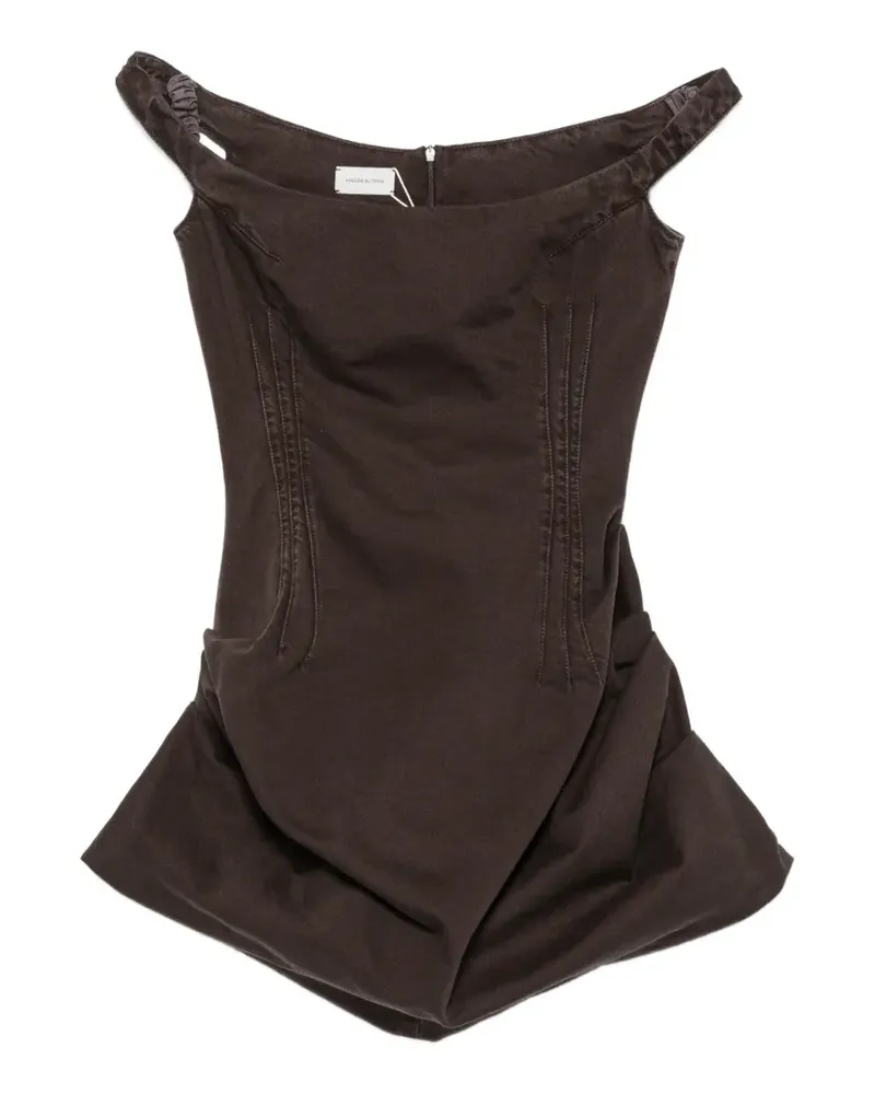 Magda Butrym off-shoulder mini dress - Braun Braun