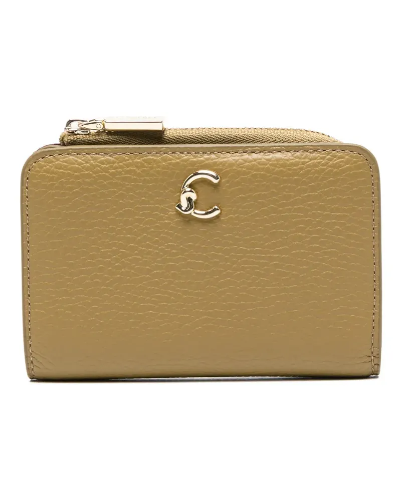 Coccinelle C-Me grained leather wallet - Nude Nude